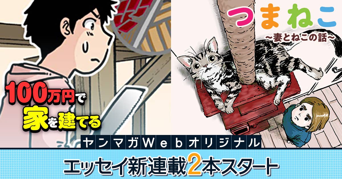 ほのぼの猫マンガ 本格diyマンガ ヤンマガwebでしか読めないエッセイ新連載がスタート 特集 ヤンマガweb